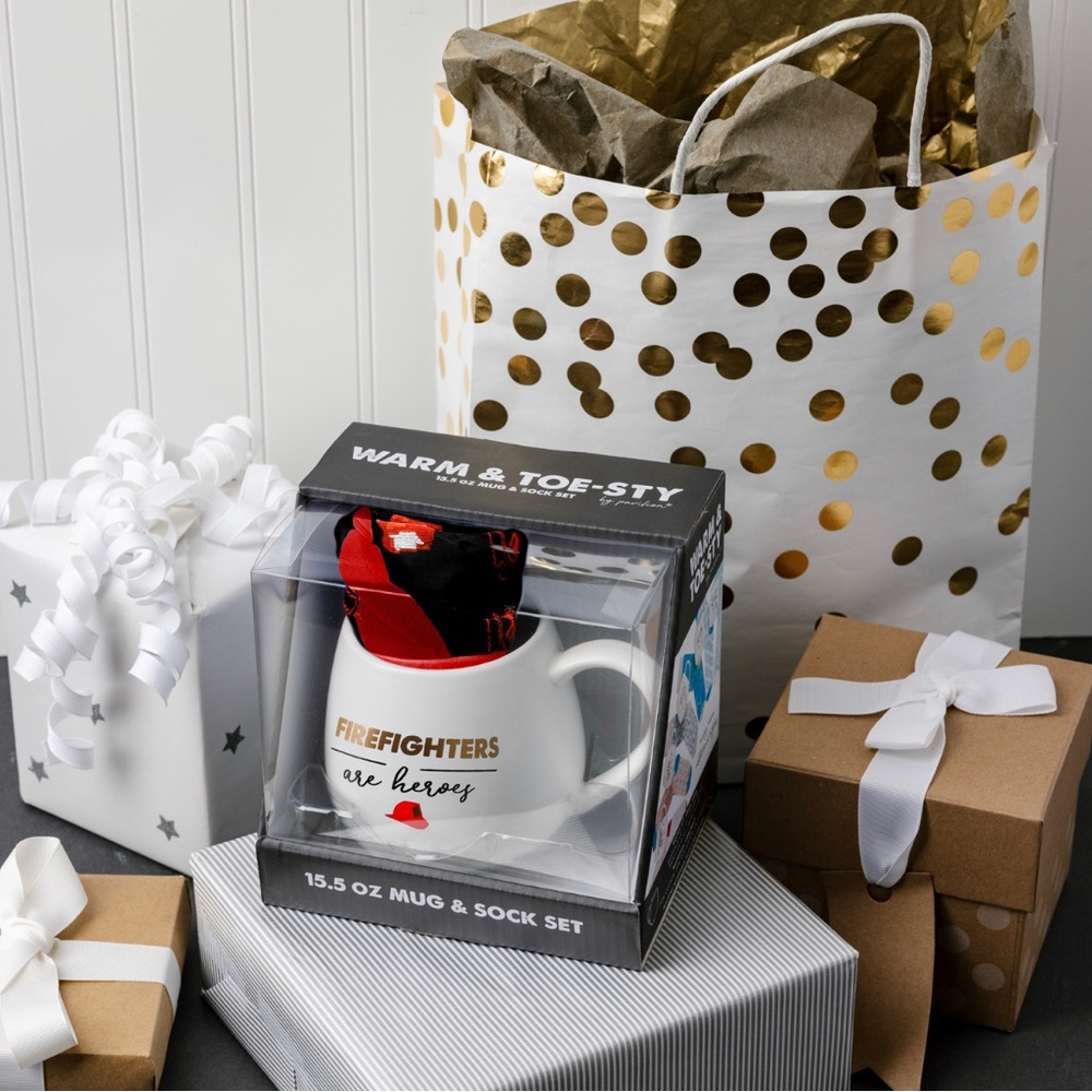 Firefighter Mug & Sock Gift Set